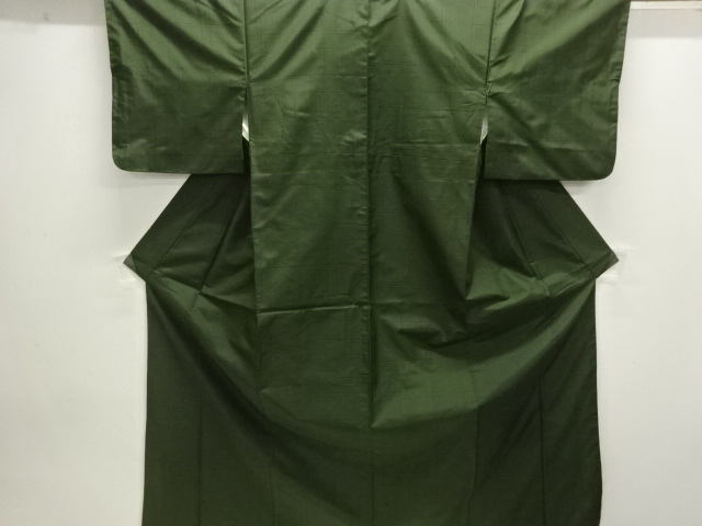JAPANESE KIMONO / OSHIMA TSUMUGI / ENSEMBLE / WOVEN GRID